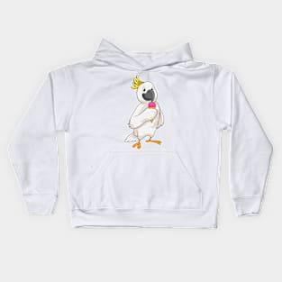 Parrot with Waffle ice cream Kids Hoodie